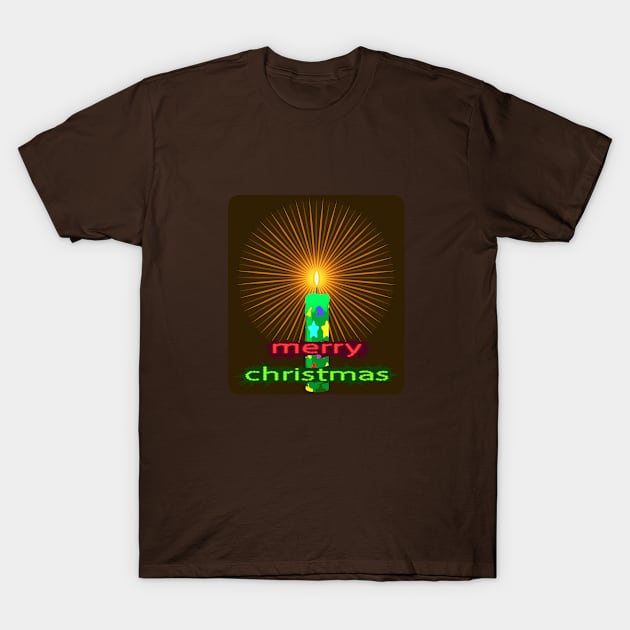 Christmas Candle T-Shirt by Madhur